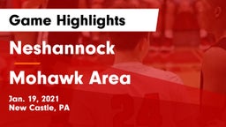 Neshannock  vs Mohawk Area  Game Highlights - Jan. 19, 2021