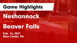 Neshannock  vs Beaver Falls  Game Highlights - Feb. 16, 2021