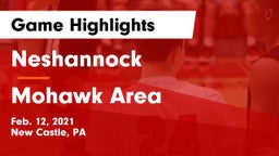 Neshannock  vs Mohawk Area  Game Highlights - Feb. 12, 2021