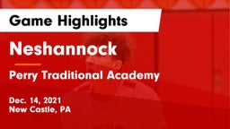 Neshannock  vs Perry Traditional Academy  Game Highlights - Dec. 14, 2021