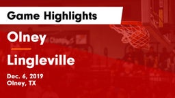 Olney  vs Lingleville Game Highlights - Dec. 6, 2019