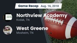 Recap: Northview Academy vs. West Greene  2018