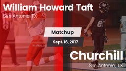 Matchup: William Howard Taft vs. Churchill  2017