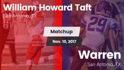Matchup: William Howard Taft vs. Warren  2017
