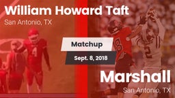 Matchup: William Howard Taft vs. Marshall  2018