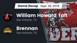 Recap: William Howard Taft  vs. Brennan  2018