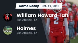 Recap: William Howard Taft  vs. Holmes  2018