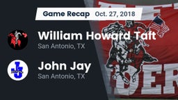 Recap: William Howard Taft  vs. John Jay  2018