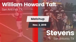 Matchup: William Howard Taft vs. Stevens  2018
