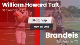 Matchup: William Howard Taft vs. Brandeis  2018