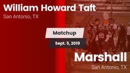 Matchup: William Howard Taft vs. Marshall  2019