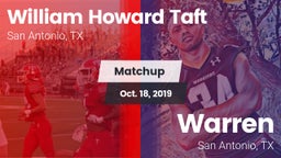 Matchup: William Howard Taft vs. Warren  2019