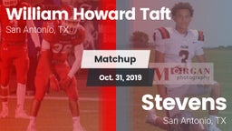 Matchup: William Howard Taft vs. Stevens  2019