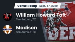 Recap: William Howard Taft  vs. Madison  2020