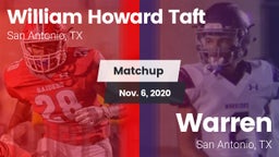 Matchup: William Howard Taft vs. Warren  2020