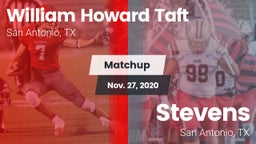 Matchup: William Howard Taft vs. Stevens  2020