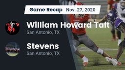 Recap: William Howard Taft  vs. Stevens  2020