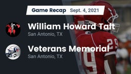 Recap: William Howard Taft  vs. Veterans Memorial 2021