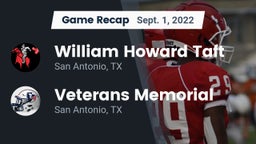Recap: William Howard Taft  vs. Veterans Memorial 2022
