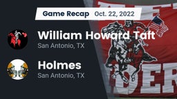 Recap: William Howard Taft  vs. Holmes  2022