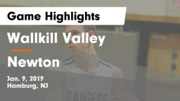 Wallkill Valley  vs Newton  Game Highlights - Jan. 9, 2019