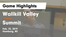 Wallkill Valley  vs Summit  Game Highlights - Feb. 22, 2019