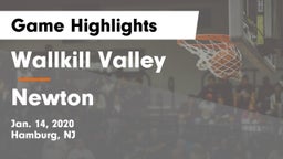 Wallkill Valley  vs Newton  Game Highlights - Jan. 14, 2020