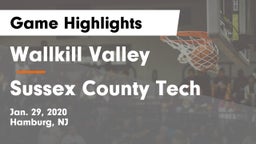 Wallkill Valley  vs Sussex County Tech  Game Highlights - Jan. 29, 2020