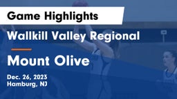 Wallkill Valley Regional  vs Mount Olive  Game Highlights - Dec. 26, 2023
