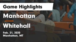 Manhattan  vs Whitehall  Game Highlights - Feb. 21, 2020