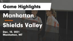 Manhattan  vs Shields Valley  Game Highlights - Dec. 10, 2021