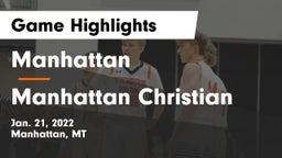Manhattan  vs Manhattan Christian  Game Highlights - Jan. 21, 2022