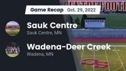 Recap: Sauk Centre  vs. Wadena-Deer Creek  2022