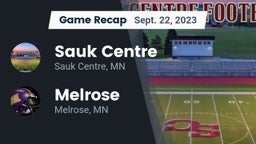 Recap: Sauk Centre  vs. Melrose  2023