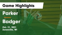 Parker  vs Badger  Game Highlights - Oct. 21, 2021