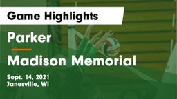 Parker  vs Madison Memorial  Game Highlights - Sept. 14, 2021