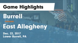 Burrell  vs East Allegheny  Game Highlights - Dec. 22, 2017