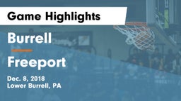 Burrell  vs Freeport  Game Highlights - Dec. 8, 2018