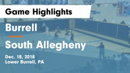 Burrell  vs South Allegheny  Game Highlights - Dec. 18, 2018