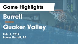 Burrell  vs Quaker Valley  Game Highlights - Feb. 2, 2019