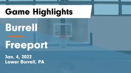 Burrell  vs Freeport  Game Highlights - Jan. 4, 2022