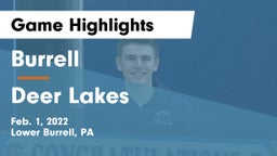 Burrell  vs Deer Lakes  Game Highlights - Feb. 1, 2022