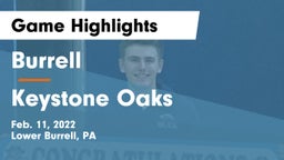 Burrell  vs Keystone Oaks  Game Highlights - Feb. 11, 2022