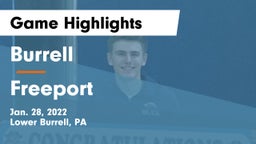 Burrell  vs Freeport  Game Highlights - Jan. 28, 2022