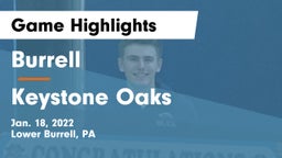 Burrell  vs Keystone Oaks  Game Highlights - Jan. 18, 2022