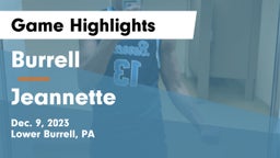 Burrell  vs Jeannette  Game Highlights - Dec. 9, 2023