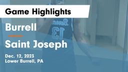 Burrell  vs Saint Joseph  Game Highlights - Dec. 12, 2023