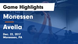 Monessen  vs Avella Game Highlights - Dec. 22, 2017
