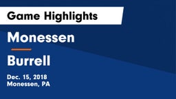 Monessen  vs Burrell  Game Highlights - Dec. 15, 2018