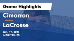 Cimarron  vs LaCrosse Game Highlights - Jan. 19, 2023